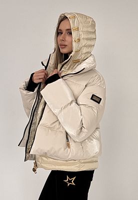 Превью Женская горнолыжная куртка Куртка горнолыжная HIGH SOCIETY Madison Cream